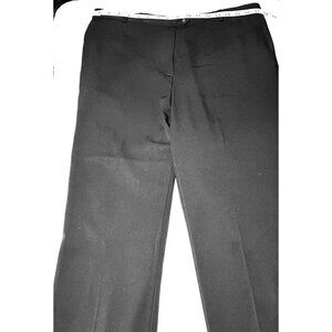 Covington Dress Pants Size 14 Women Black Wide Leg Career Side Pockets